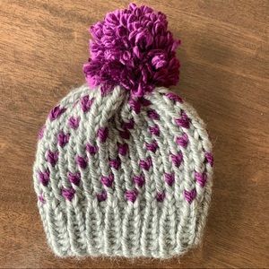 Purple Heart knit hat